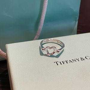 Authentic Tiffany & Co. Open Heart Ring